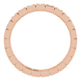 10K Rose Gold 1/3 CTW Natural Diamond Eternity Band Size 4