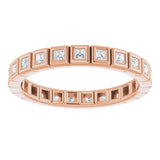 10K Rose Gold 1/3 CTW Natural Diamond Eternity Band Size 4