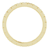 10K Yellow Gold 1/3 CTW Natural Diamond Eternity Band Size 4.5