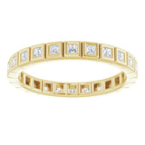 10K Yellow Gold 1/3 CTW Natural Diamond Eternity Band Size 4.5