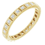 10K Yellow Gold 1/3 CTW Natural Diamond Eternity Band Size 4.75