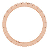 10K Rose Gold 1/3 CTW Natural Diamond Eternity Band Size 5