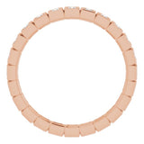 10K Rose Gold 1/3 CTW Natural Diamond Eternity Band Size 5.25