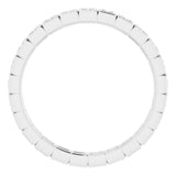 10K White Gold 1/3 CTW Natural Diamond Eternity Band Size 5.5