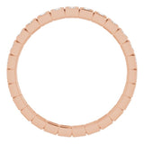 10K Rose Gold 1/3 CTW Natural Diamond Eternity Band Size 7.75