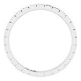 10K White Gold 1/3 CTW Natural Diamond Eternity Band Size 8.5