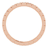 10K Rose Gold 1/3 CTW Natural Diamond Eternity Band Size 6