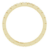 10K Yellow Gold 1/2 CTW Natural Diamond Eternity Band Size 7.25