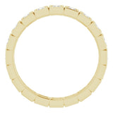 10K Yellow Gold 5/8 CTW Natural Diamond Eternity Band Size 6.5