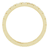 10K Yellow Gold 3/4 CTW Natural Diamond Eternity Band Size 8.5