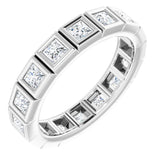 10K White Gold 1 1/8 CTW Natural Diamond Eternity Band Size 5