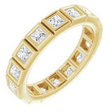 10K Yellow Gold 1 1/8 CTW Natural Diamond Eternity Band Size 5.5