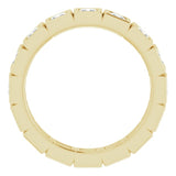 10K Yellow Gold 1 1/8 CTW Natural Diamond Eternity Band Size 5.5