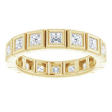 10K Yellow Gold 1 1/8 CTW Natural Diamond Eternity Band Size 5.5