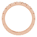 10K Rose Gold 1 1/4 CTW Natural Diamond Eternity Band Size 9