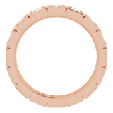 10K Rose Gold 1 1/2 CTW Natural Diamond Eternity Band Size 7.5