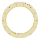 10K Yellow Gold 1 3/4 CTW Natural Diamond Eternity Band Size 6.25