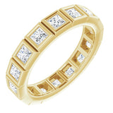 10K Yellow Gold 2 CTW Natural Diamond Eternity Band Size 8.75