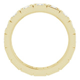 10K Yellow Gold 2 CTW Natural Diamond Eternity Band Size 8.75