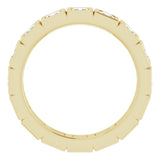 10K Yellow Gold 2 CTW Natural Diamond Eternity Band Size 9