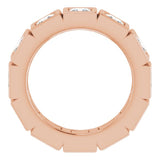 10K Rose Gold 2 3/8 CTW Natural Diamond Eternity Band Size 4.75