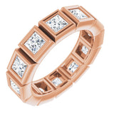 10K Rose Gold 2 3/8 CTW Natural Diamond Eternity Band Size 6