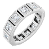 10K White Gold 2 5/8 CTW Natural Diamond Eternity Band Size 7