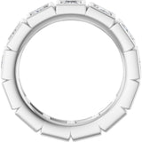 10K White Gold 2 5/8 CTW Natural Diamond Eternity Band Size 7