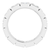 10K White Gold 2 5/8 CTW Natural Diamond Eternity Band Size 7.75