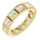 10K Yellow Gold 2 5/8 CTW Natural Diamond Eternity Band Size 8