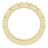 10K Yellow Gold 2 5/8 CTW Natural Diamond Eternity Band Size 8