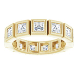 10K Yellow Gold 2 5/8 CTW Natural Diamond Eternity Band Size 8