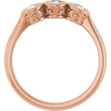 10K Rose Gold 1/2 CTW Natural Diamond Anniversary Band