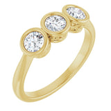 10K Yellow Gold 5/8 CTW Natural Diamond Anniversary Band
