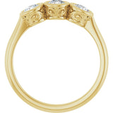 10K Yellow Gold 5/8 CTW Natural Diamond Anniversary Band