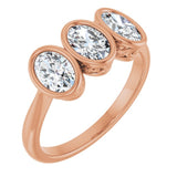 10K Rose Gold 1 1/8 CTW Natural Diamond Anniversary Band