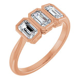 10K Rose Gold 1 CTW Natural Diamond Anniversary Band