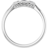 10K White Gold 1/5 CTW Natural Diamond Anniversary Band