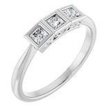 10K White Gold 1/4 CTW Natural Diamond Anniversary Band