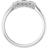 10K White Gold 1/4 CTW Natural Diamond Anniversary Band