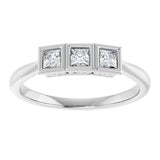 10K White Gold 1/4 CTW Natural Diamond Anniversary Band