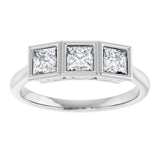 10K White Gold 3/4 CTW Natural Diamond Anniversary Band