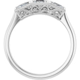 10K White Gold 9/10 CTW Natural Diamond Anniversary Band