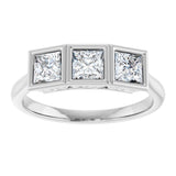 10K White Gold 9/10 CTW Natural Diamond Anniversary Band