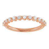 10K Rose Gold 1/5 CTW Natural Diamond Anniversary Band