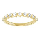 10K Yellow Gold 1/3 CTW Natural Diamond Anniversary Band