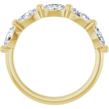 10K Yellow Gold 1 1/3 CTW Natural Diamond Anniversary Band