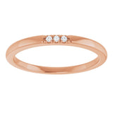 10K Rose Gold .02 CTW Natural Diamond Anniversary Band