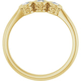 10K Yellow Gold 1/5 CTW Lab-Grown Diamond Anniversary Band