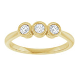 10K Yellow Gold 1/5 CTW Lab-Grown Diamond Anniversary Band